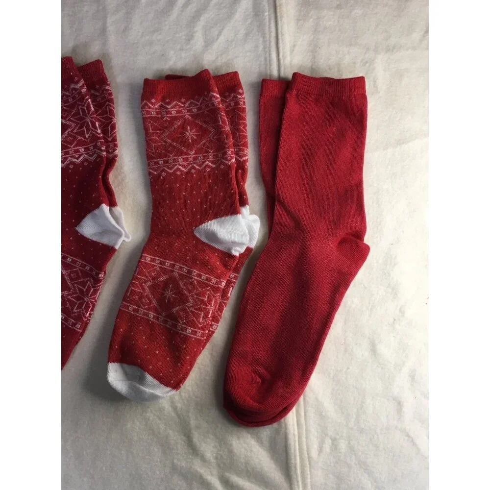 New Womens Bundle of 4 Dog Lovers & Christmas Crew Socks 5-9  B6